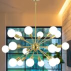 18-Light Vintage Sputnik Chandelier