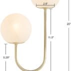 Luxurious Elegant Modern Globe Brass Table Lamp 2