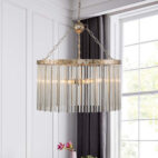 Drum Tassel Crystal Chandelier