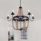 Black Modern Metal Chandelier