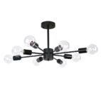 Black Sputnik Semi Flush Mount