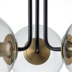 Ceiling Light-Modern 3-Light Glass Globe Semi Flush Ceiling Light