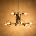 Chandelier-Modern 9-Light Glass Globe Sputnik Chandelier