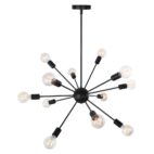 Chandelier-Modern Farmhouse Industrial Sputnik Chandelier