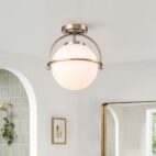 Matte Glass Globe Chandelier