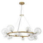 chandelierias-14-light-wagon-wheel-tiered-glass-bubble-chandelier-chandeliers-black-100524