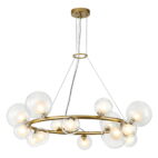 chandelierias-14-light-wagon-wheel-tiered-glass-bubble-chandelier-chandeliers-black-714018