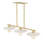 chandelierias-3-light-modern-ruffled-shade-linear-island-chandelier-chandeliers-aged-brass-257263