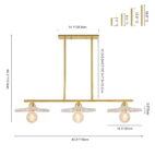 chandelierias-3-light-modern-ruffled-shade-linear-island-chandelier-chandeliers-aged-brass-519051