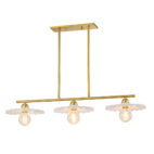 chandelierias-3-light-modern-ruffled-shade-linear-island-chandelier-chandeliers-aged-brass-752834