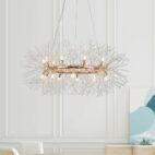 Gold Firework Sputnik Chandelier