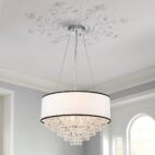 Round Drum Crystal Chandelier