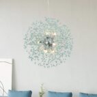 Turquoise Beads Sputnik Chandelier