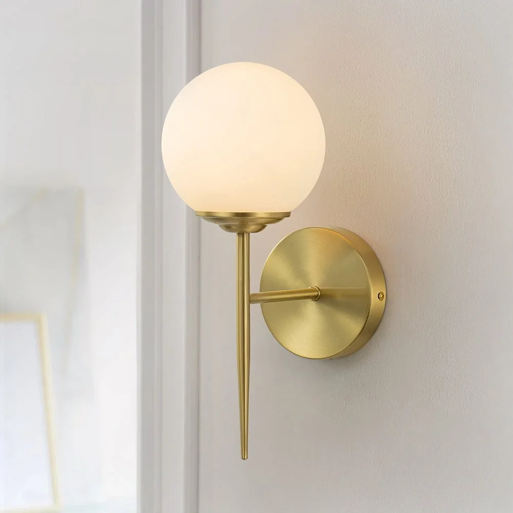 Single Globe Wall Light