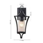 chandelierias-outdoor-lantern-wall-sconce-with-clear-glass-for-porch-wall-light-matte-black-1-pack-142496