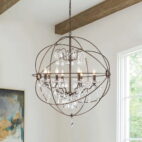 Vintage Orb Sphere Chandelier