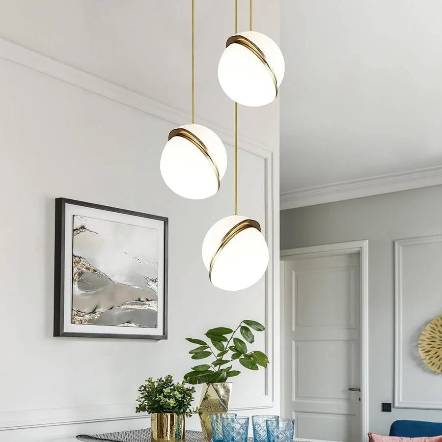 Glass Pendant Sphere Chandelier