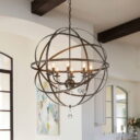 Metal Globe Pendant Light