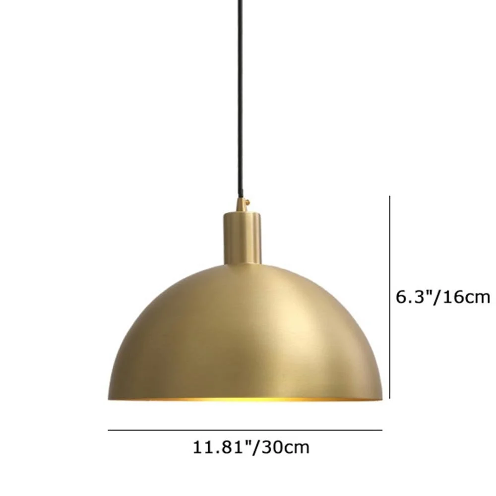 Brass Island Dome Pendant Light Dome Pendant