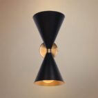 Wall Sconce-Mid Century 2-Light Cone Wall Sconce